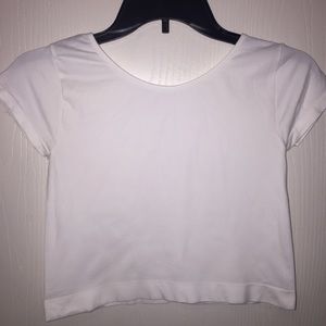 Women’s white crop top